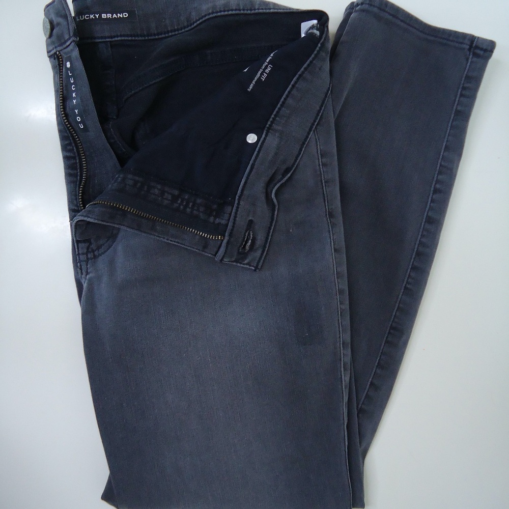 Lucky Brand Gray High-rise Skinny Jeans - Size 34